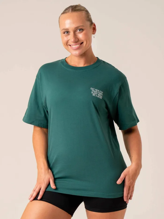 Wellness TShirt 8211 Forest Green Women Ryderwear TShirts