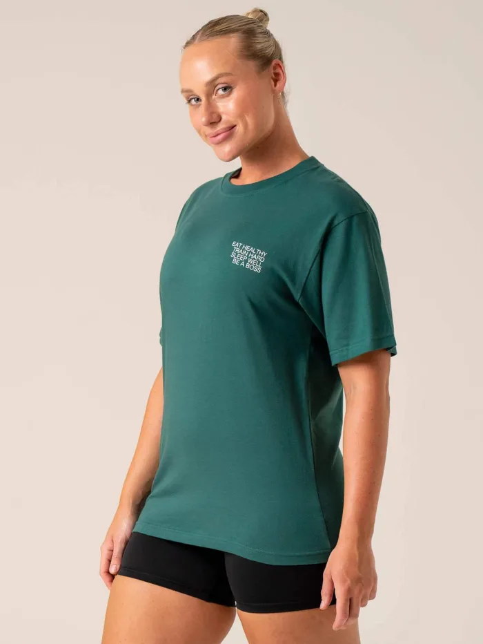 Wellness TShirt 8211 Forest Green Women Ryderwear TShirts