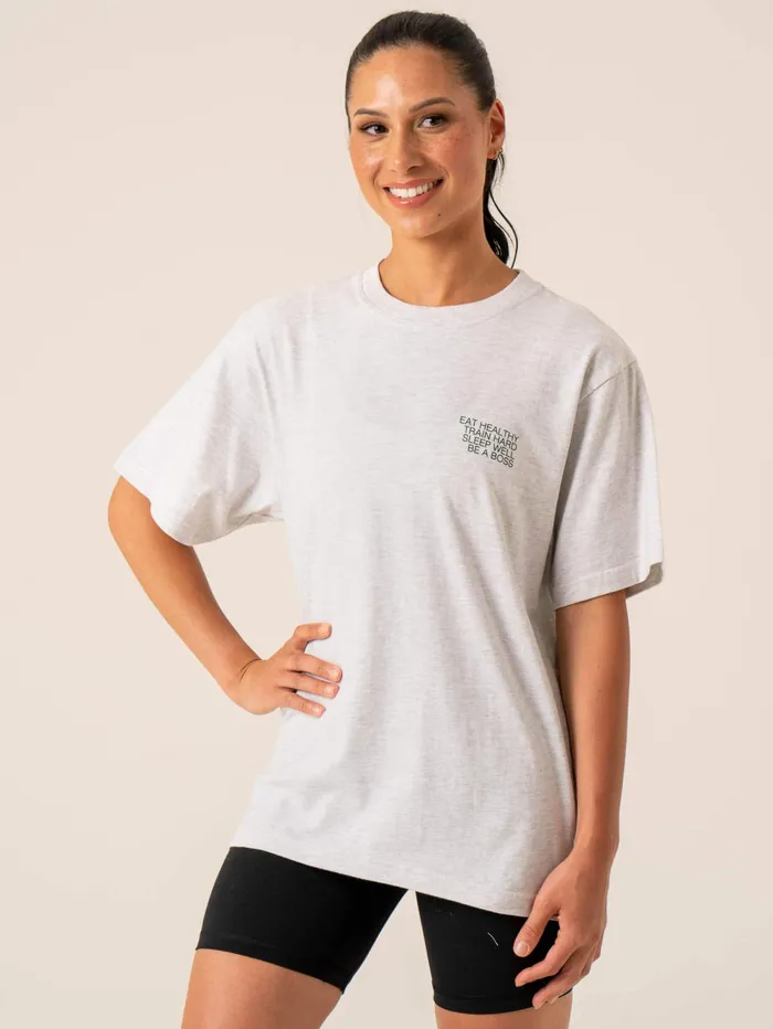 Wellness TShirt 8211 Snow Marl Women Ryderwear TShirts