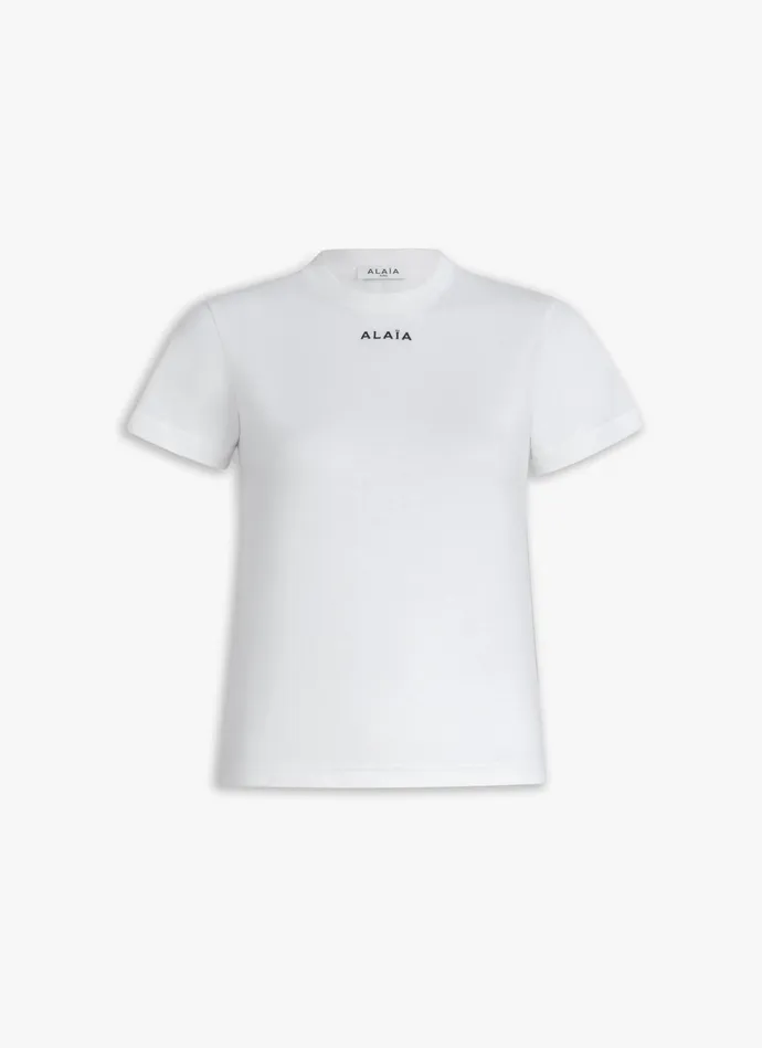 White FITTED T SHIRT ALAA Women Alaa Tops and Shirts