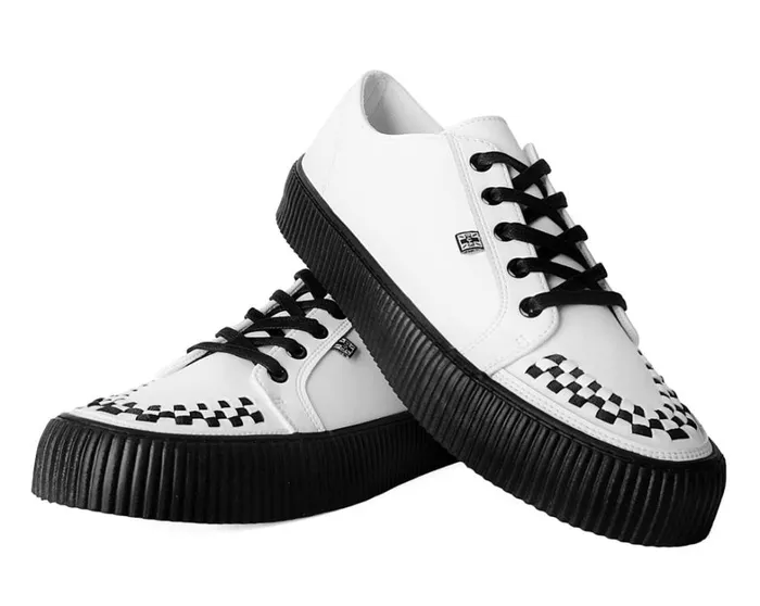 White Leather LaceUp Creeper Sneaker Men TUK Shoes Sneakers White Leather LaceUp Creeper Sneaker Men TUK Shoes Sneakers