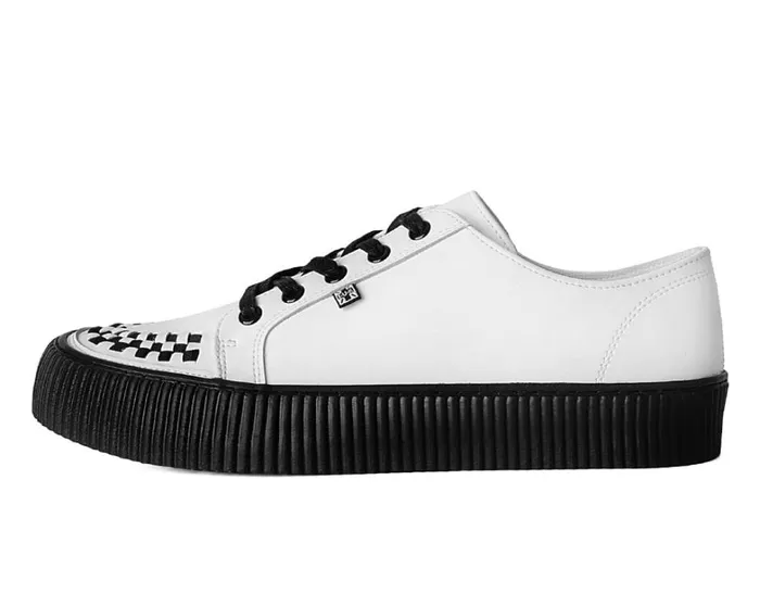 White Leather LaceUp Creeper Sneaker Men TUK Shoes Sneakers White Leather LaceUp Creeper Sneaker Men TUK Shoes Sneakers