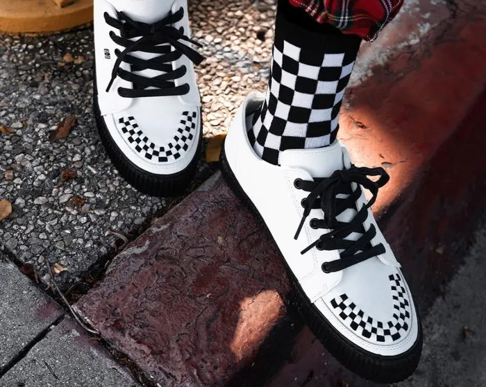 White Leather LaceUp Creeper Sneaker Men TUK Shoes Sneakers White Leather LaceUp Creeper Sneaker Men TUK Shoes Sneakers