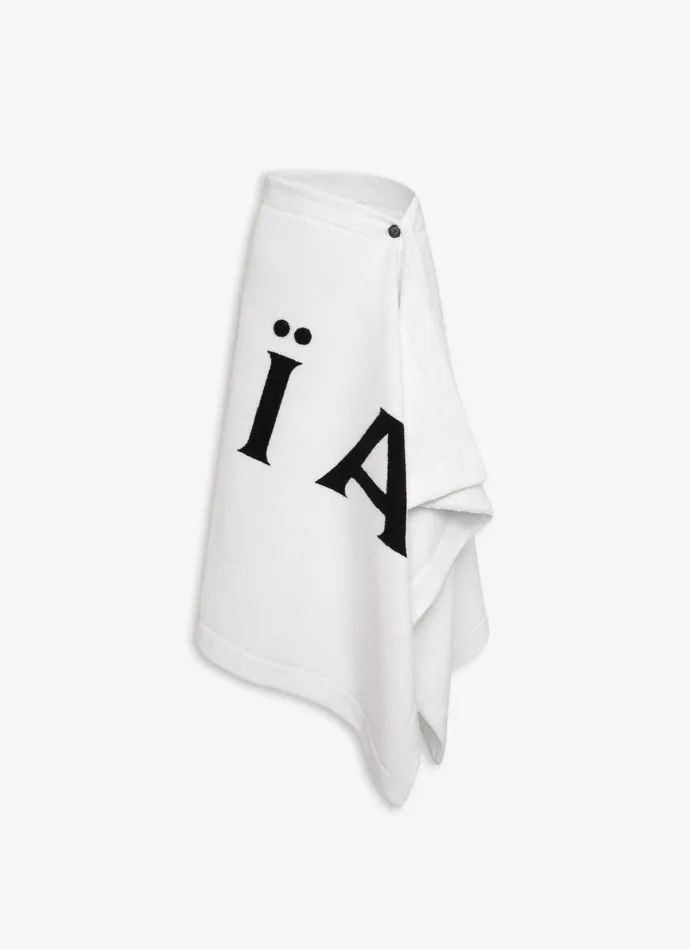 White TOWEL SKIRT IN COTTON TERRY Women Alaa Skirts