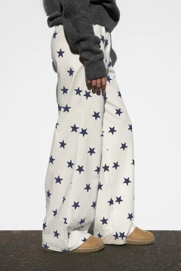 WideLeg Pants With Coulisse Women Subdued Pants