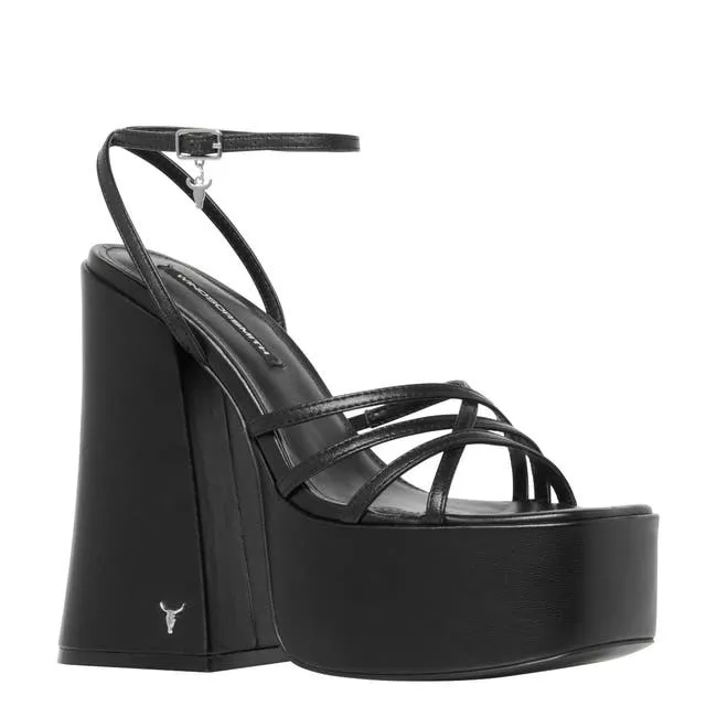 Women Afterparty Black Platform Heels Windsor Smith Platforms