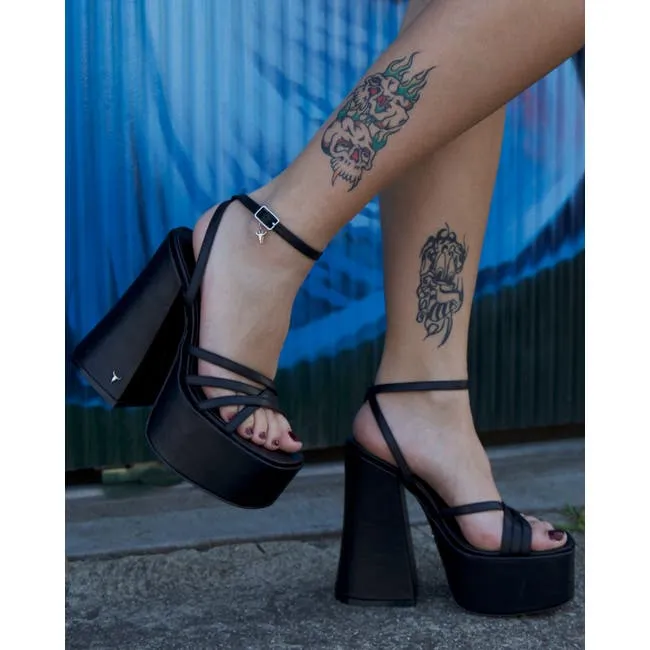 Women Afterparty Black Platform Heels Windsor Smith Platforms