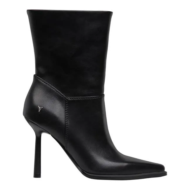 Women Allure Black Stiletto Ankle Boots Windsor Smith Boots