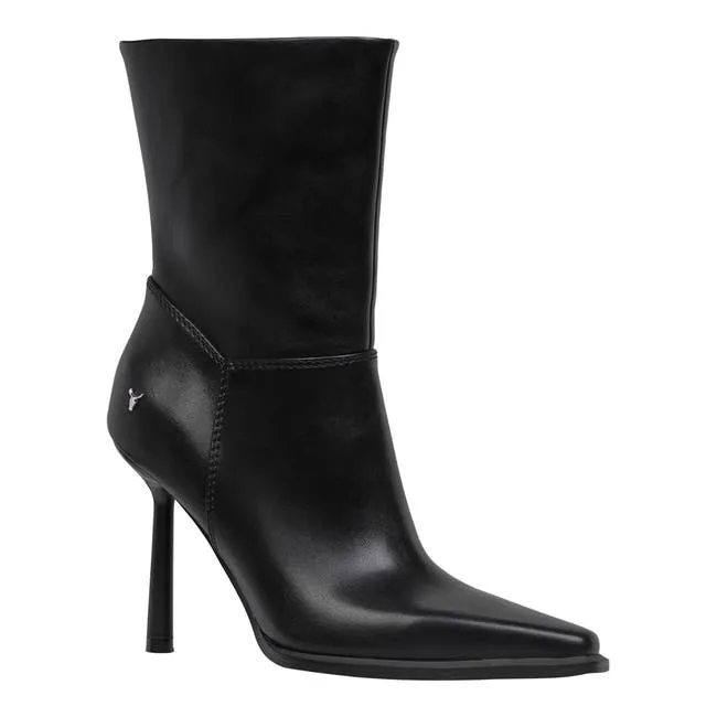 Women Allure Black Stiletto Ankle Boots Windsor Smith Boots