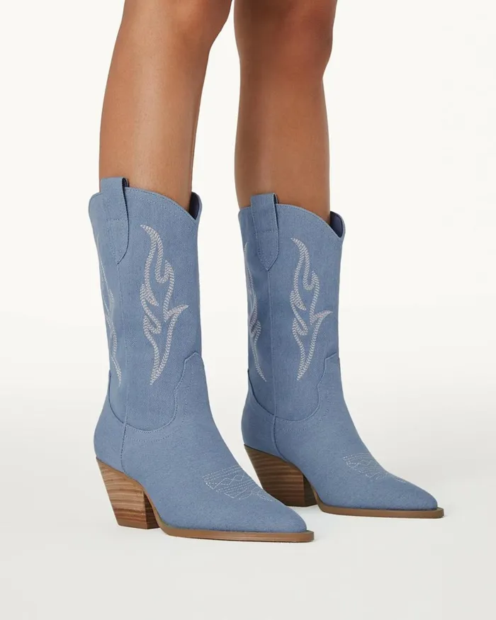 Women Ankle Boots Billini ASHA 8211 BLUE DENIM