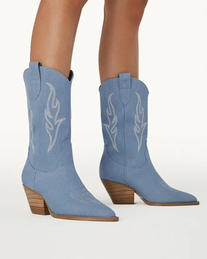 Women Ankle Boots Billini ASHA 8211 BLUE DENIM