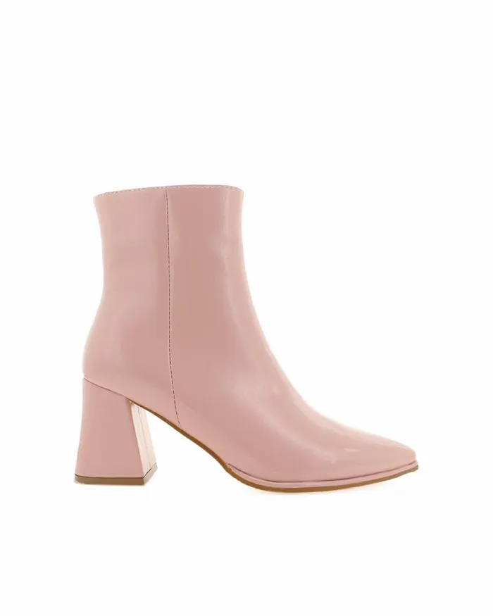 Women Ankle Boots Billini CADEN 8211 FONDANT CRINKLE PATENT