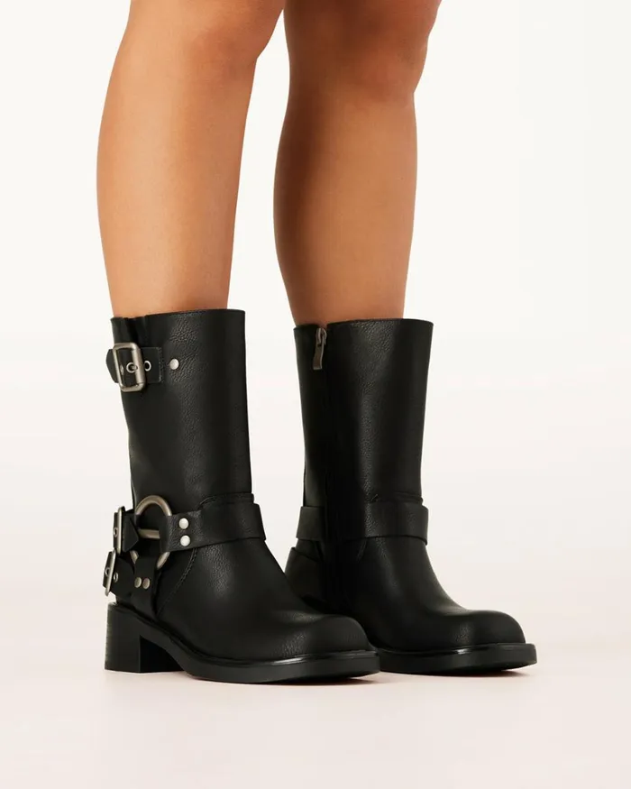 Women Ankle Boots Billini OAKLEE 8211 BLACK