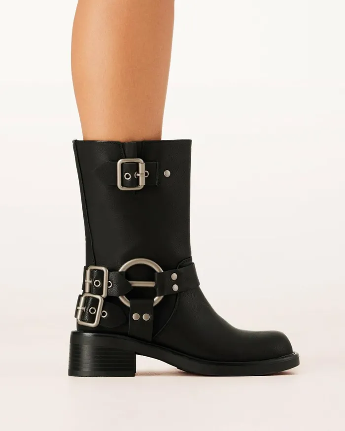 Women Ankle Boots Billini OAKLEE 8211 BLACK