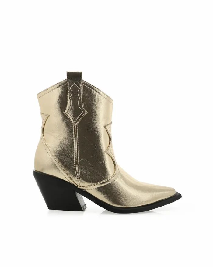 Women Ankle Boots Billini ULIRA 8211 GOLD METALLIC