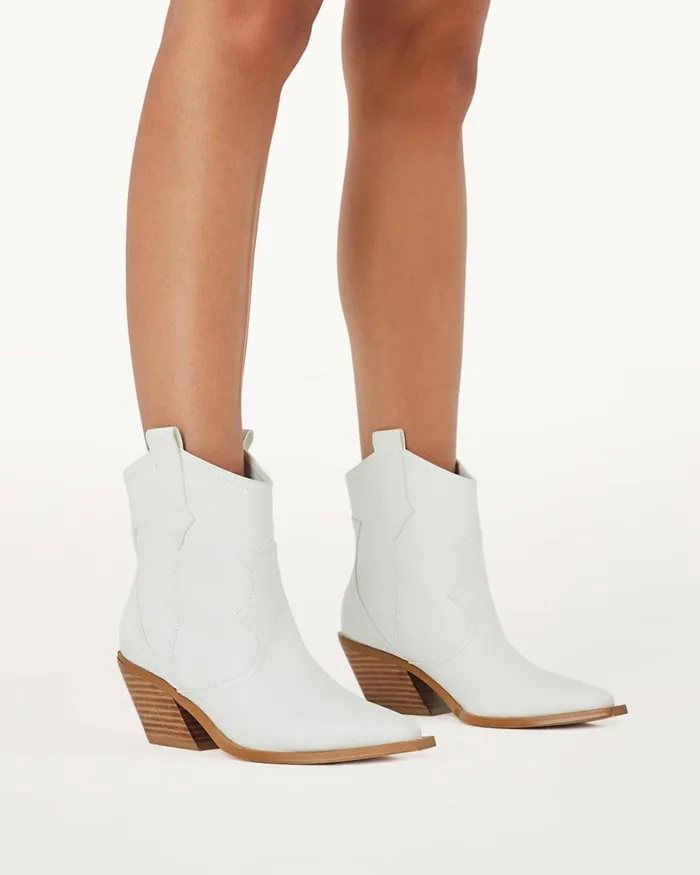 Women Ankle Boots Billini ULIRA 8211 WHITE