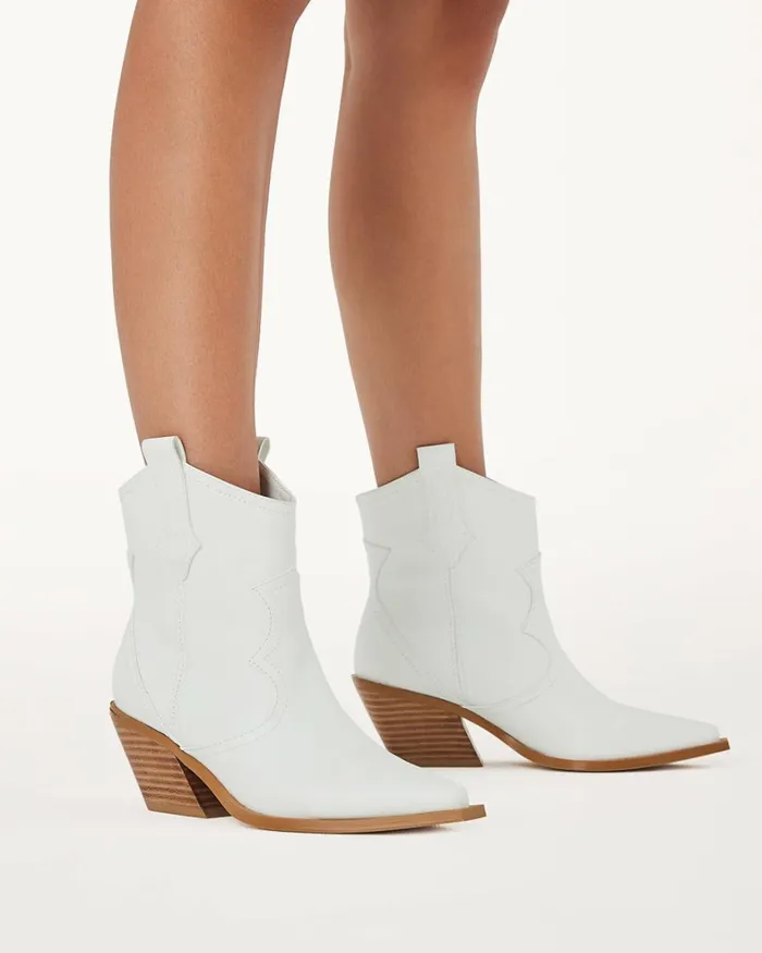 Women Ankle Boots Billini ULIRA 8211 WHITE