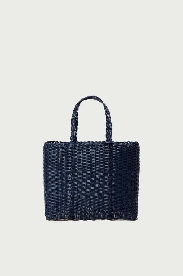 Women Bags Lee Mathews Palorosa Small Flat Basket Bag Midnight