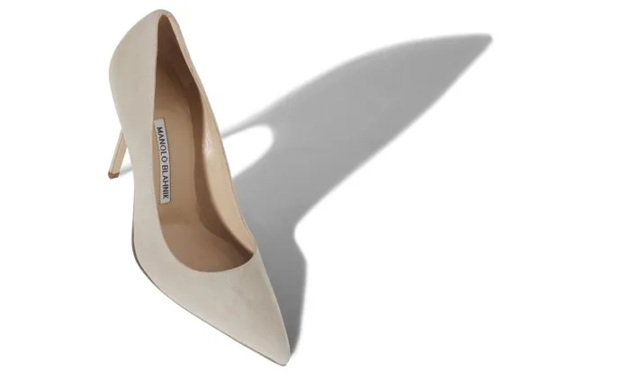 Women BB Manolo Blahnik BB Stone Suede Pointed Toe Pumps