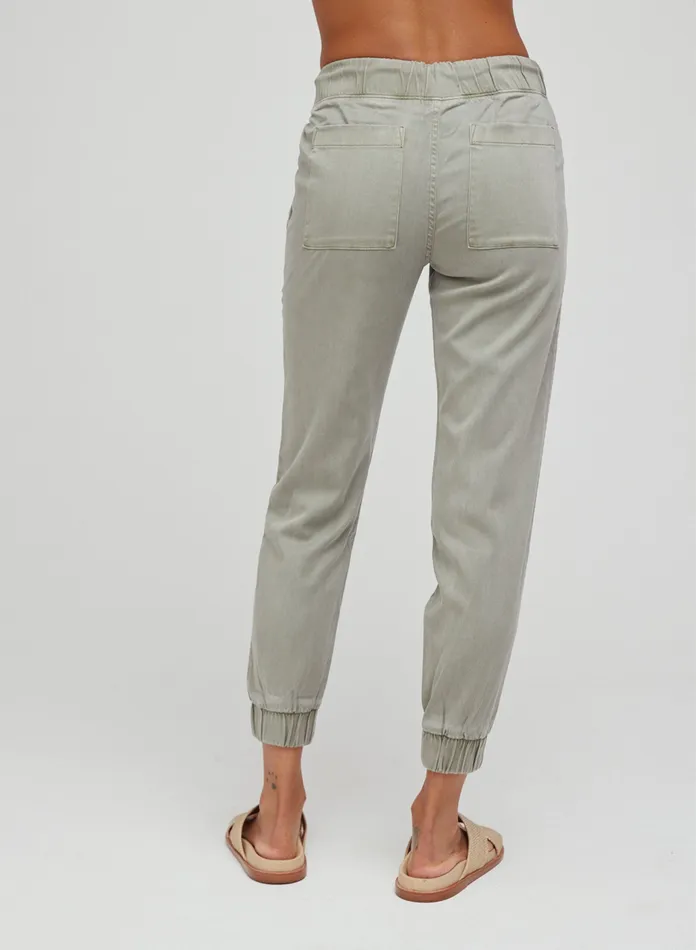 Women Bella Dahl Pants Pocket Jogger 8211 Soft Army SOFT ARMY