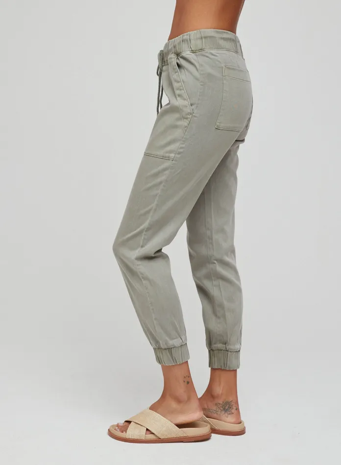 Women Bella Dahl Pants Pocket Jogger 8211 Soft Army SOFT ARMY