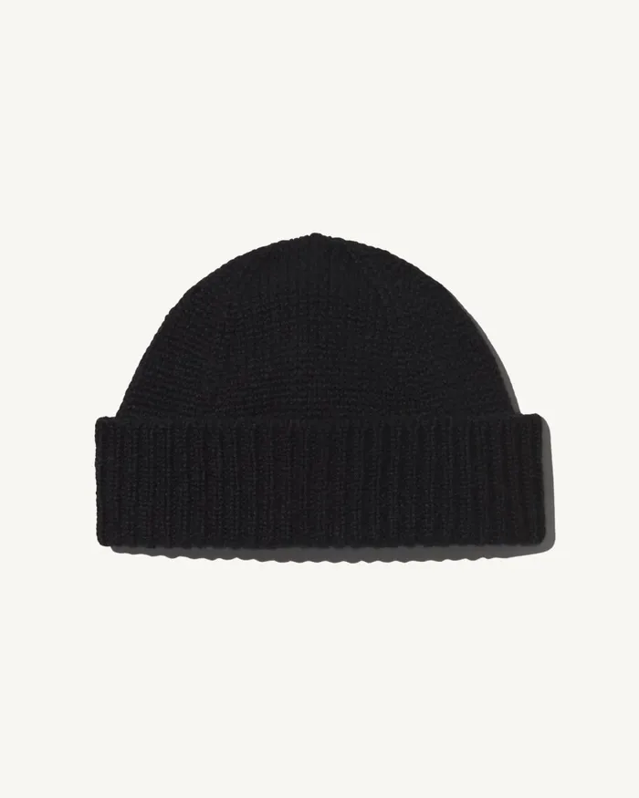 Women Belts and Accessories Nili Lotan CAMARI CASHMERE HAT Black
