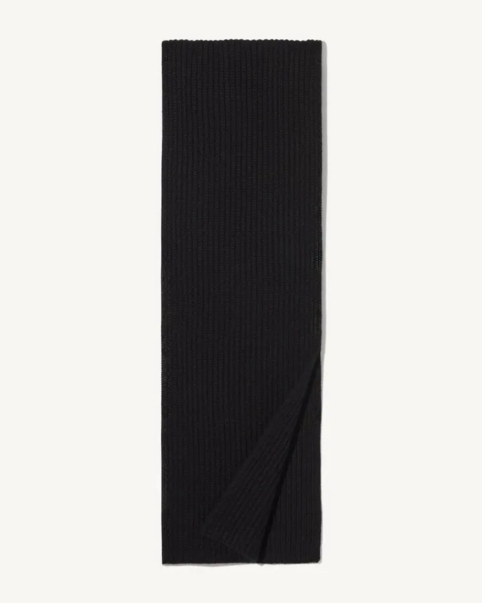 Women Belts and Accessories Nili Lotan DIMA CASHMERE SCARF Black