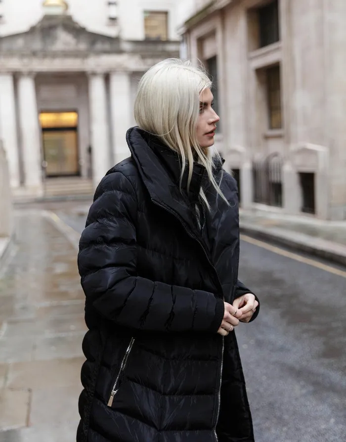 Women Black Double Layer Longline Padded Coat Black Threadbare Jackets and Coats Women Black Double Layer Longline Padded Coat Black Threadbare Jackets and Coats