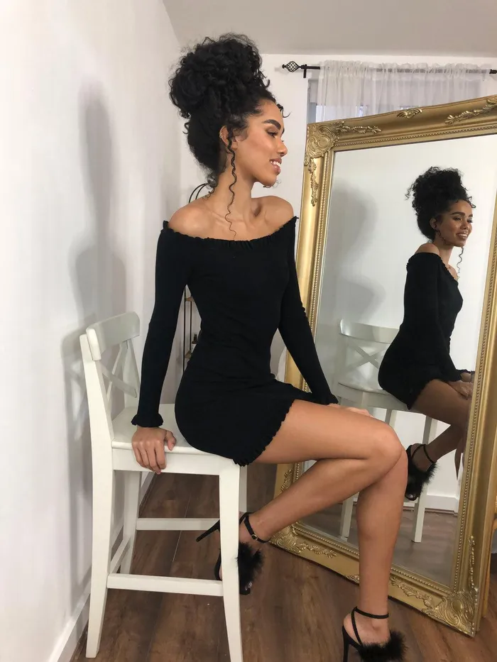 Women Black Off Shoulder Dress Black Threadbare Dresses Women Black Off Shoulder Dress Black Threadbare Dresses