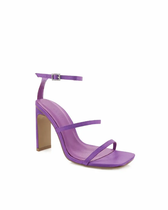 Women Block Heels Billini TIAKA 8211 GRAPE SATIN