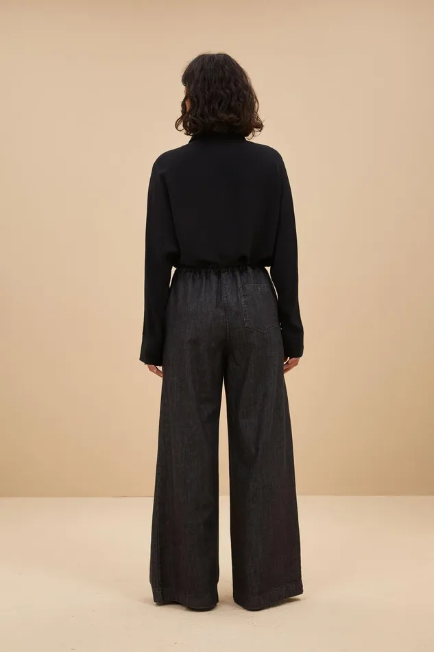 Women Blouses Bybar Lincy Blouse Jet Black Women Blouses Bybar Lincy Blouse Jet Black