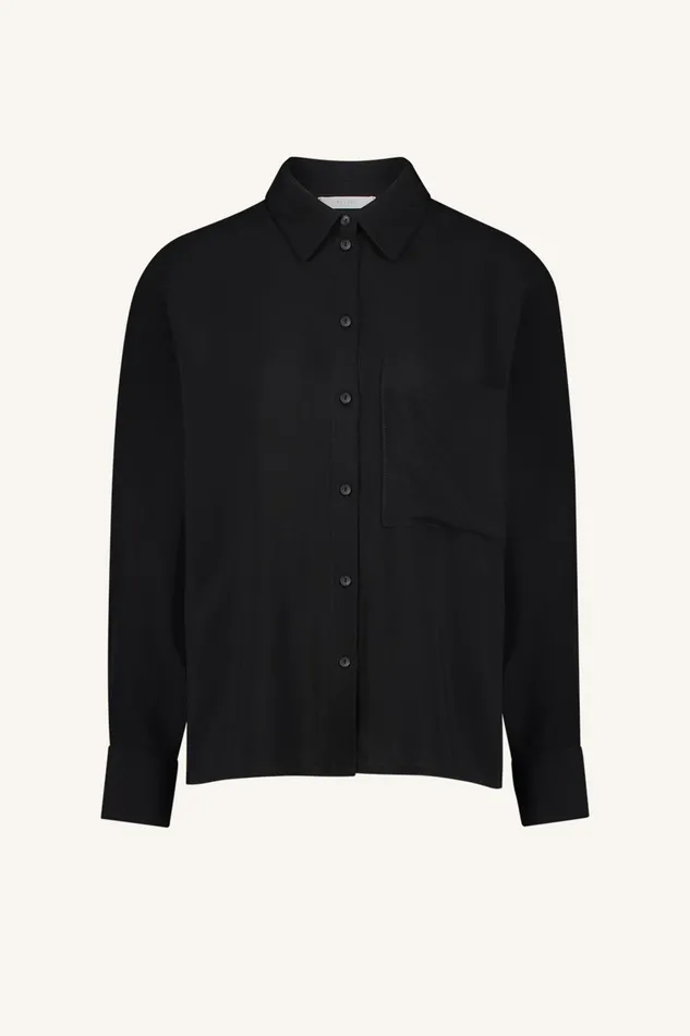 Women Blouses Bybar Lincy Blouse Jet Black Women Blouses Bybar Lincy Blouse Jet Black