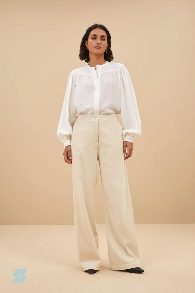 Women Blouses Bybar Olan Blouse Off White Women Blouses Bybar Olan Blouse Off White