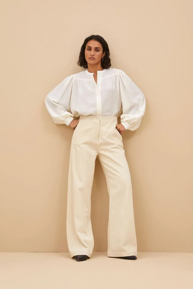 Women Blouses Bybar Olan Blouse Off White Women Blouses Bybar Olan Blouse Off White