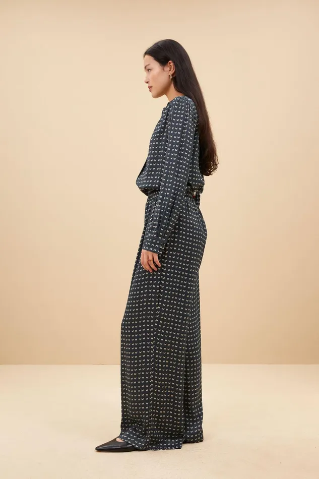 Women Blouses Bybar Ribbe Rastre Blouse Rastre Print