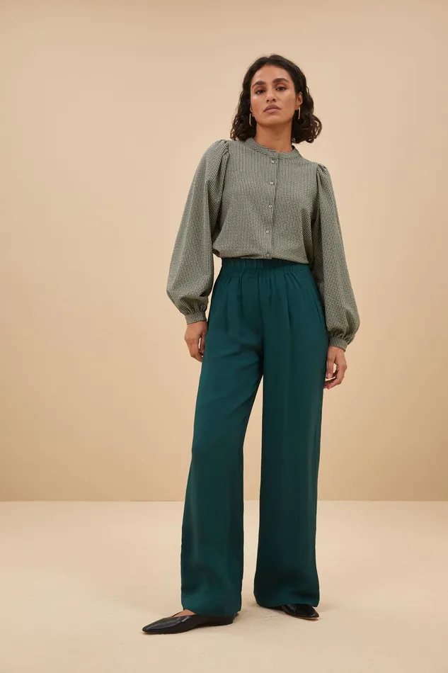 Women Blouses Bybar Rikki Small Check Blouse Small Check