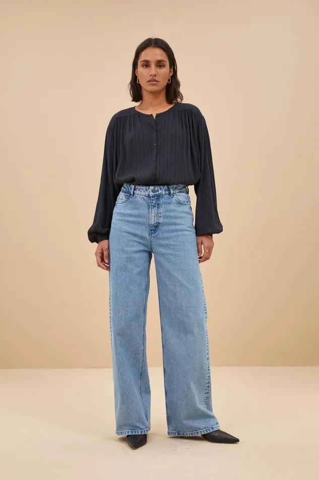 Women Blouses Bybar Saar Blouse Midnight