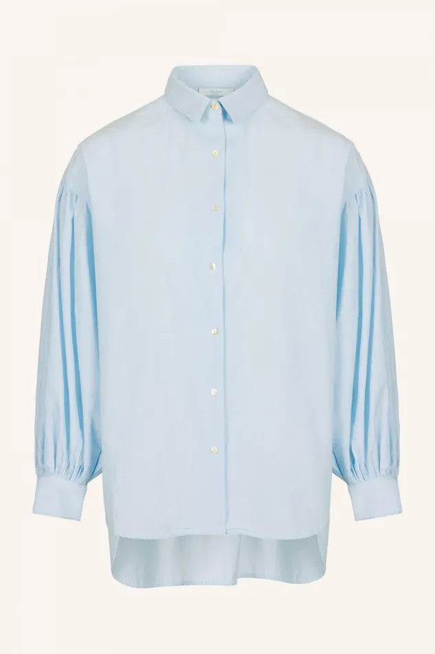 Women Blouses Bybar Sarah Chambray Blouse Light Blue