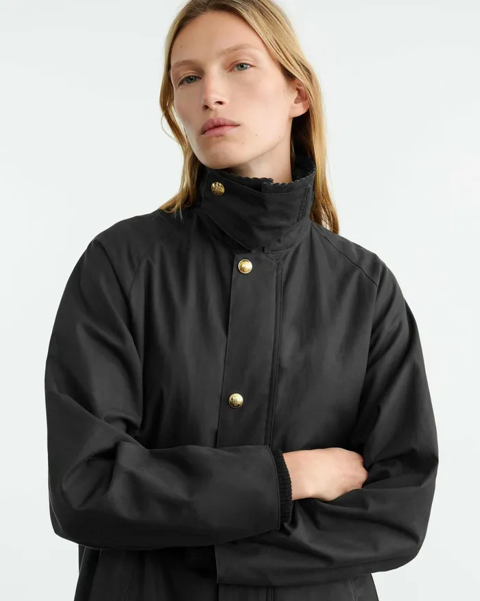 Women Coats and Outerwear Nili Lotan ROMUALD COAT Black