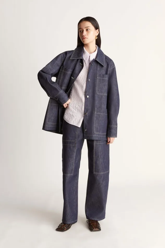 Women Coats And Jackets Lee Mathews LM Denim Jacket Ink