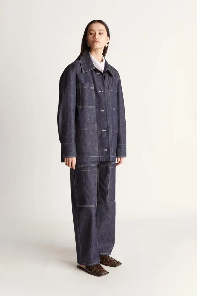Women Coats And Jackets Lee Mathews LM Denim Jacket Ink