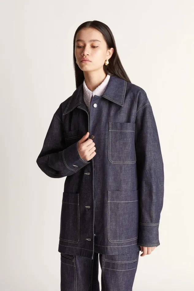 Women Coats And Jackets Lee Mathews LM Denim Jacket Ink