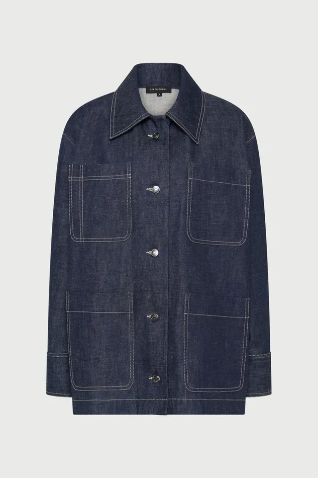 Women Coats And Jackets Lee Mathews LM Denim Jacket Ink