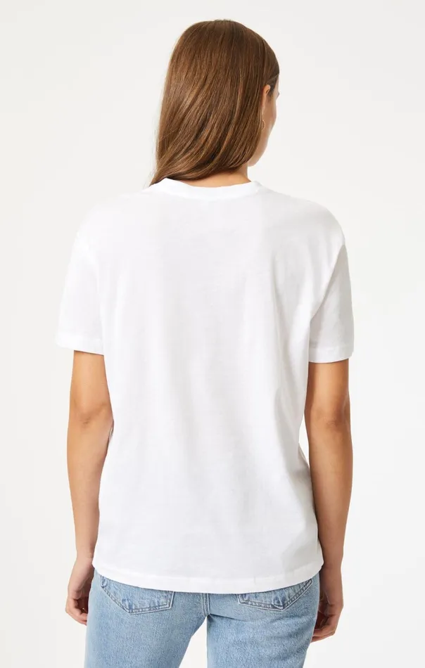 Women Crew Neck TShirt In White Mavi Jeans Tops and TShirts Women Crew Neck TShirt In White Mavi Jeans Tops and TShirts