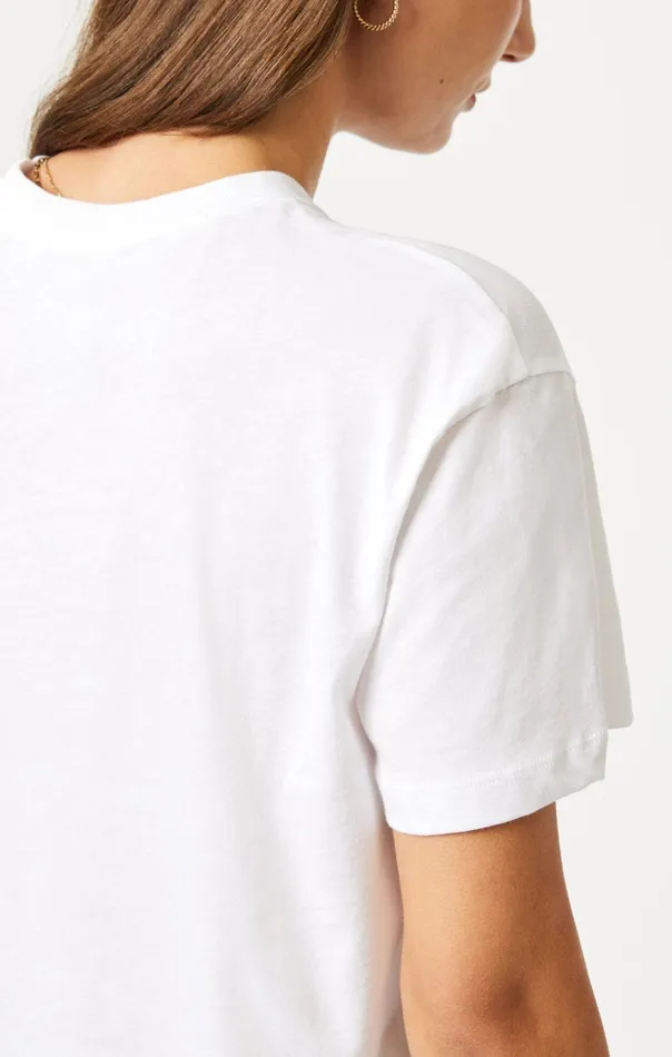Women Crew Neck TShirt In White Mavi Jeans Tops and TShirts Women Crew Neck TShirt In White Mavi Jeans Tops and TShirts