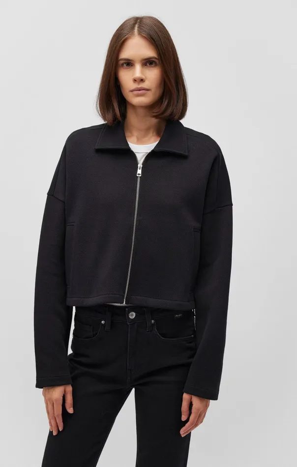 Women Cropped Full Zip Jacket Mavi Jeans Jackets Women Cropped Full Zip Jacket Mavi Jeans Jackets