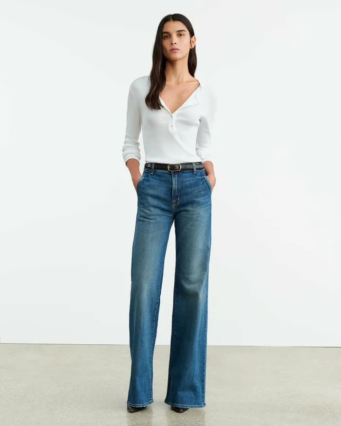 Women Denim Nili Lotan ANNA JEAN Classic Wash