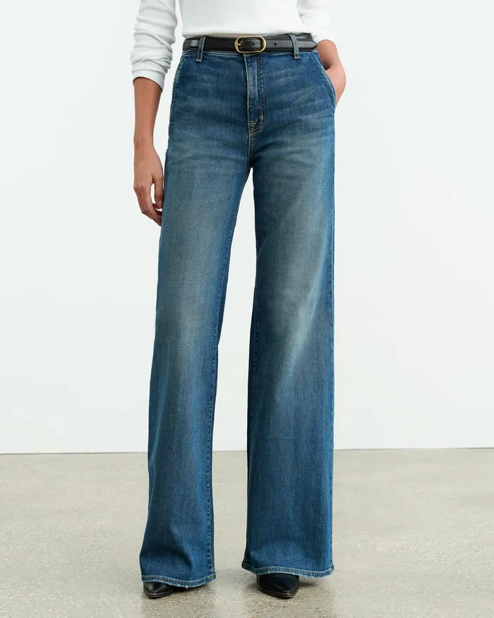Women Denim Nili Lotan ANNA JEAN Classic Wash