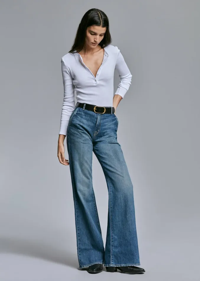 Women Denim Nili Lotan ANNA JEAN Classic Wash