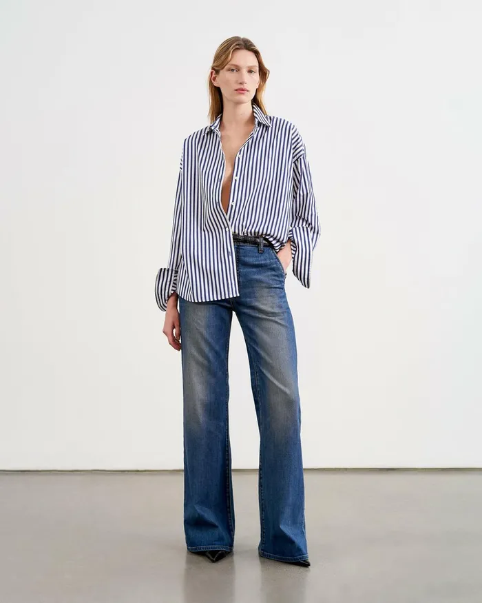Women Denim Nili Lotan ANNA JEAN Classic Wash